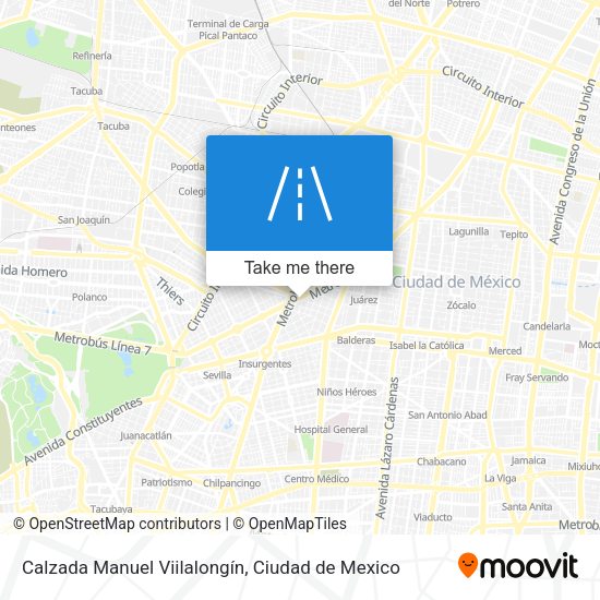 Calzada Manuel Viilalongín map