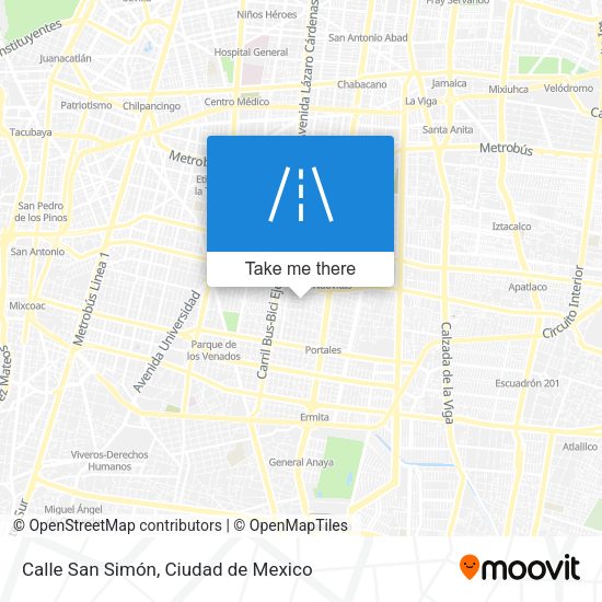 Calle San Simón map