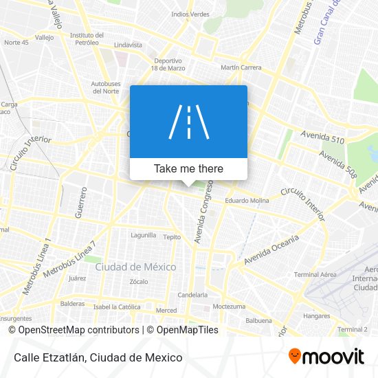 Calle Etzatlán map