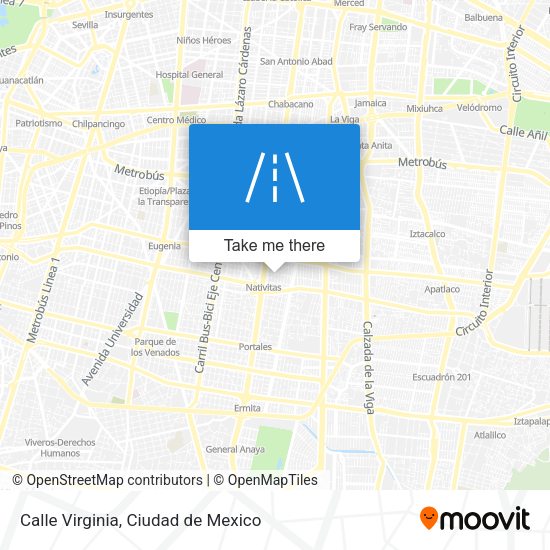 Calle Virginia map