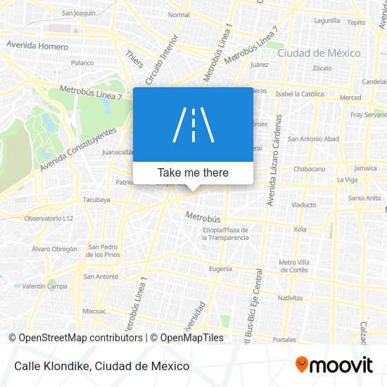 Calle Klondike map