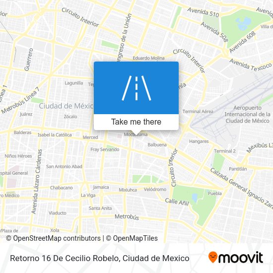 Retorno 16 De Cecilio Robelo map