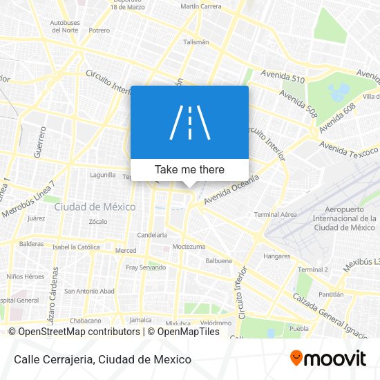 Mapa de Calle Cerrajeria