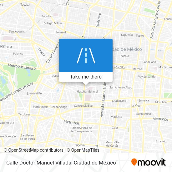 Calle Doctor Manuel Villada map