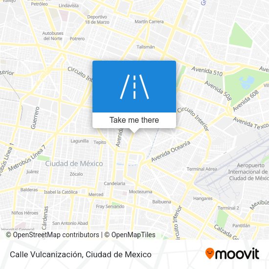 Mapa de Calle Vulcanización