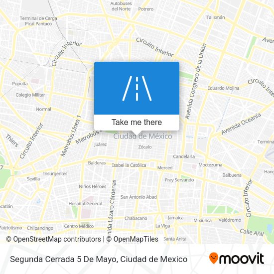 Segunda Cerrada 5 De Mayo map