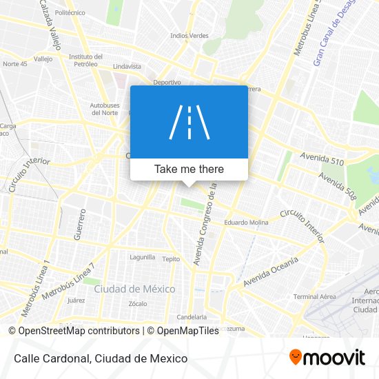 Mapa de Calle Cardonal