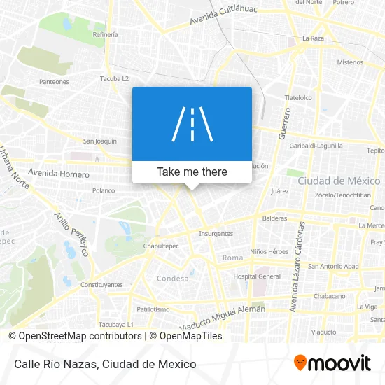 Calle Río Nazas map