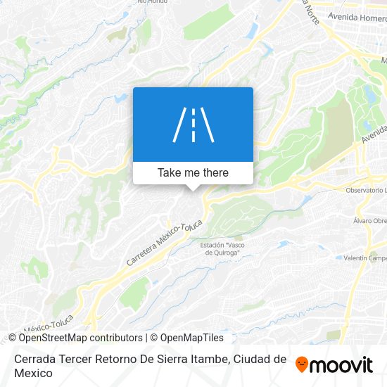 Mapa de Cerrada Tercer Retorno De Sierra Itambe