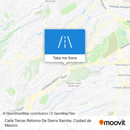 Mapa de Calle Tercer Retorno De Sierra Itambe