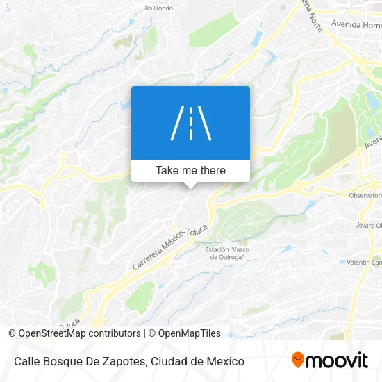 Mapa de Calle Bosque De Zapotes