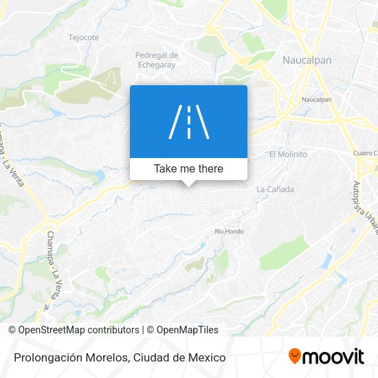 Prolongación Morelos map