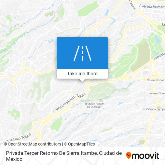 Mapa de Privada Tercer Retorno De Sierra Itambe