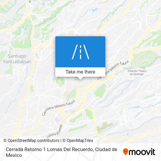 Cerrada Retorno 1 Lomas Del Recuerdo map