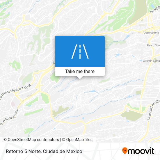Retorno 5 Norte map