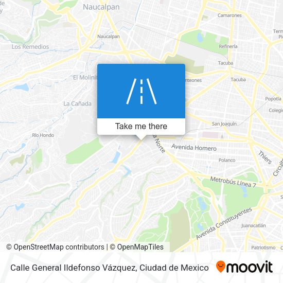 Calle General Ildefonso Vázquez map