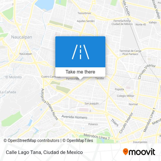 Calle Lago Tana map