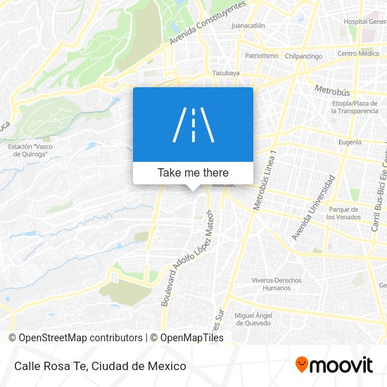 Calle Rosa Te map