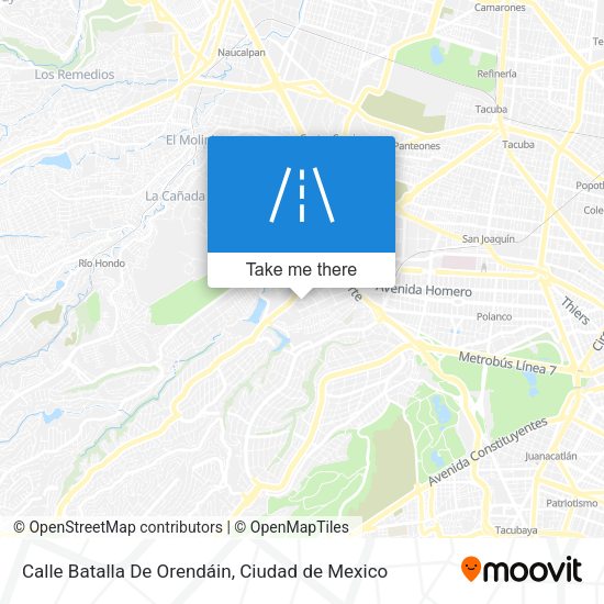 Mapa de Calle Batalla De Orendáin