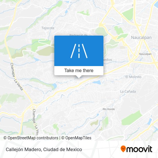 Callejón Madero map