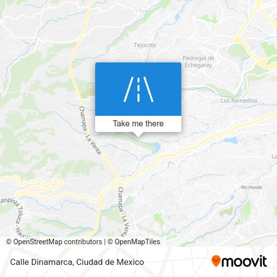 Calle Dinamarca map