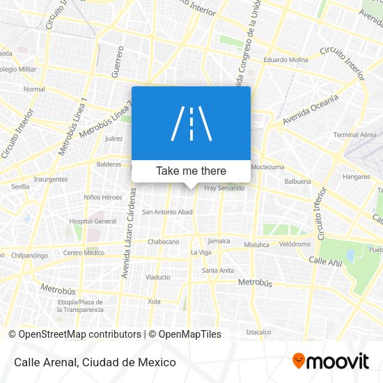 Calle Arenal map