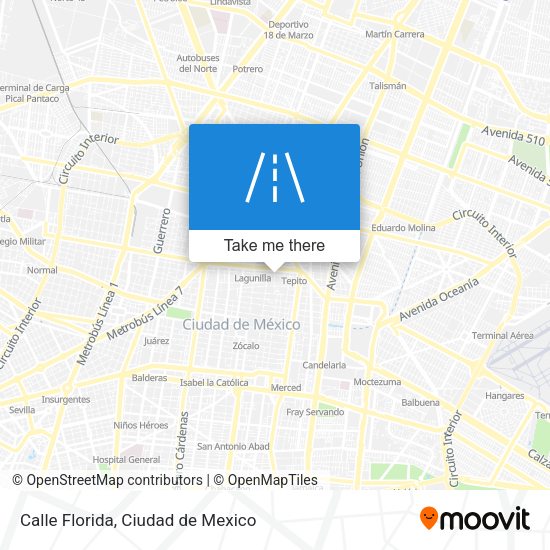 Calle Florida map