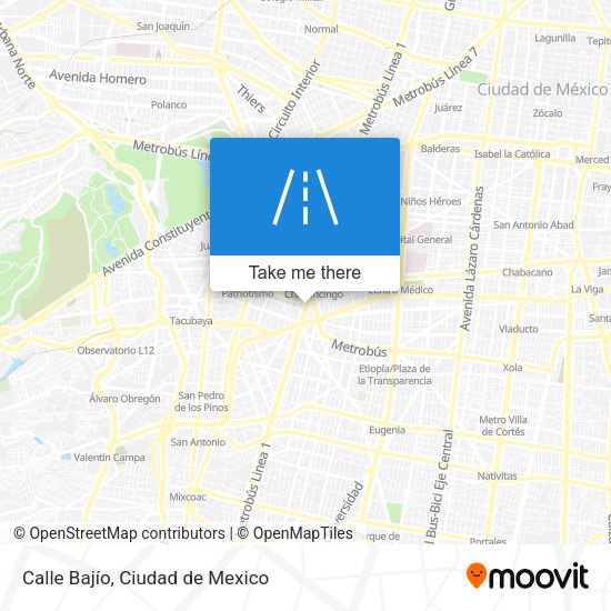 Calle Bajío map