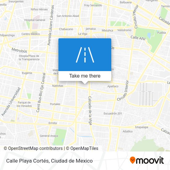 Mapa de Calle Playa Cortés