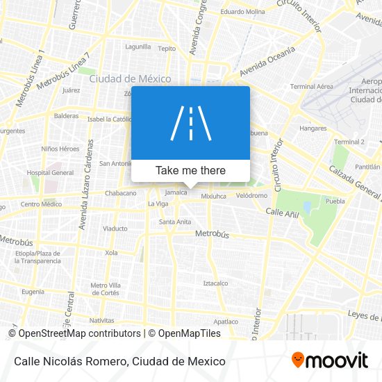 Calle Nicolás Romero map