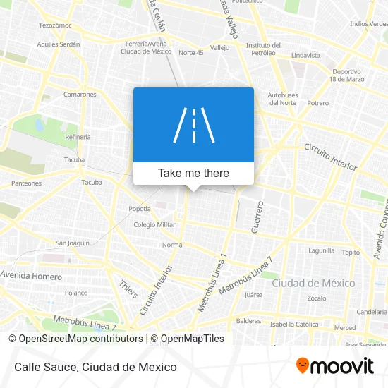 Calle Sauce map