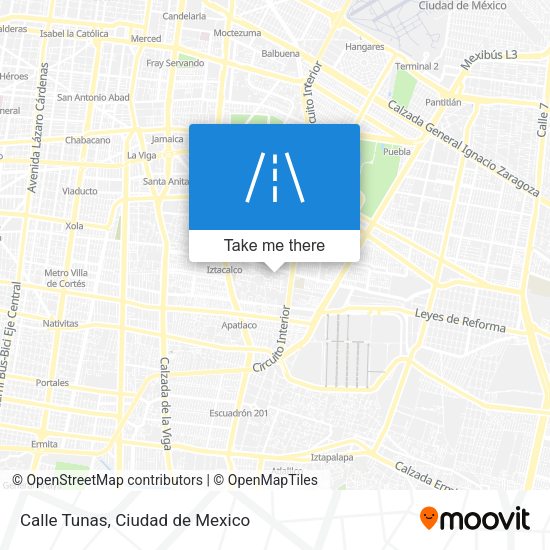 Mapa de Calle Tunas