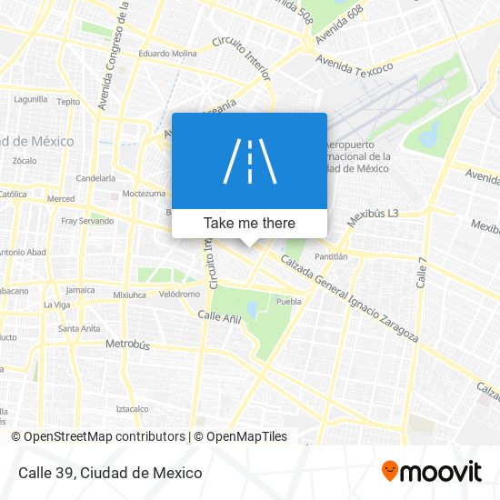 Calle 39 map