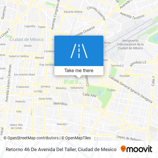 Retorno 46 De Avenida Del Taller map