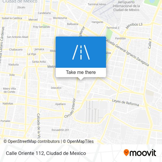 Calle Oriente 112 map