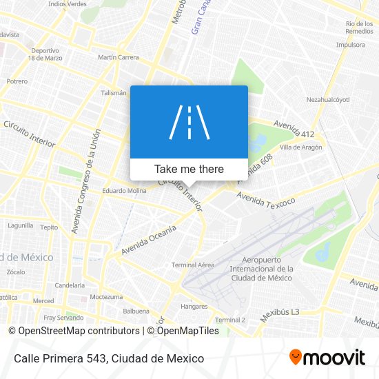 Calle Primera 543 map