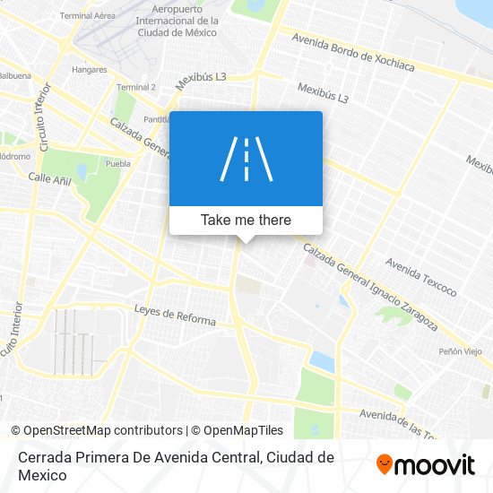 Mapa de Cerrada Primera De Avenida Central