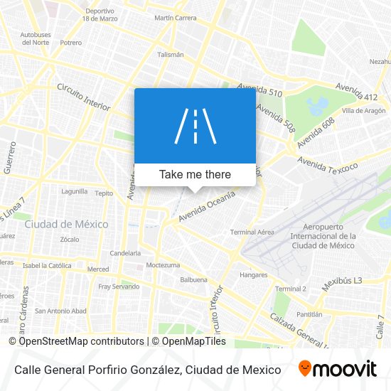 Mapa de Calle General Porfirio González