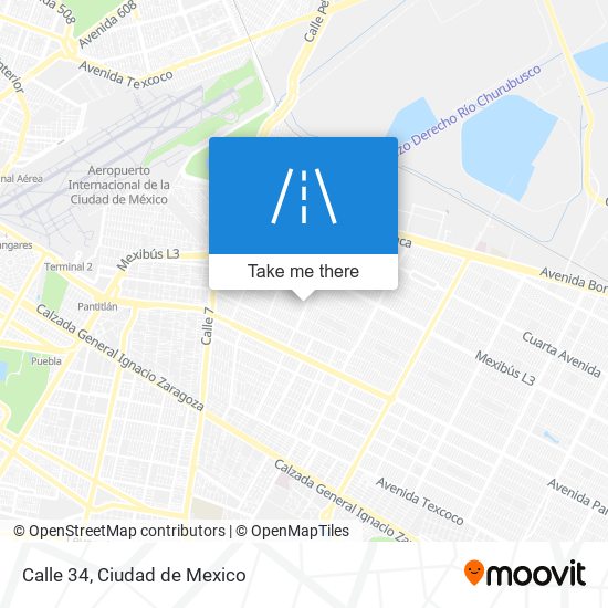 Calle 34 map