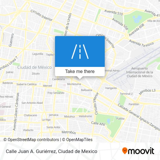 Calle Juan A. Guriérrez map