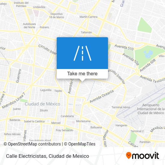 Mapa de Calle Electricistas