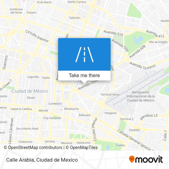 Mapa de Calle Arabia