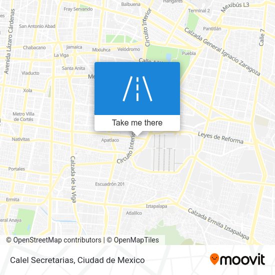 Mapa de Calel Secretarias