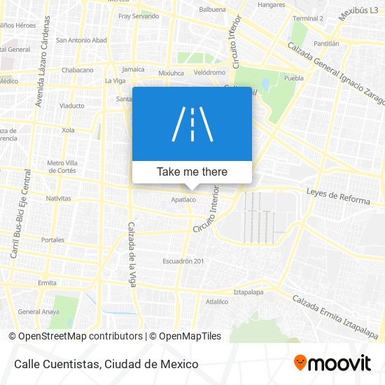 Calle Cuentistas map