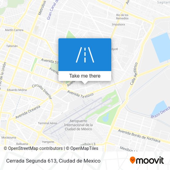 Cerrada Segunda 613 map