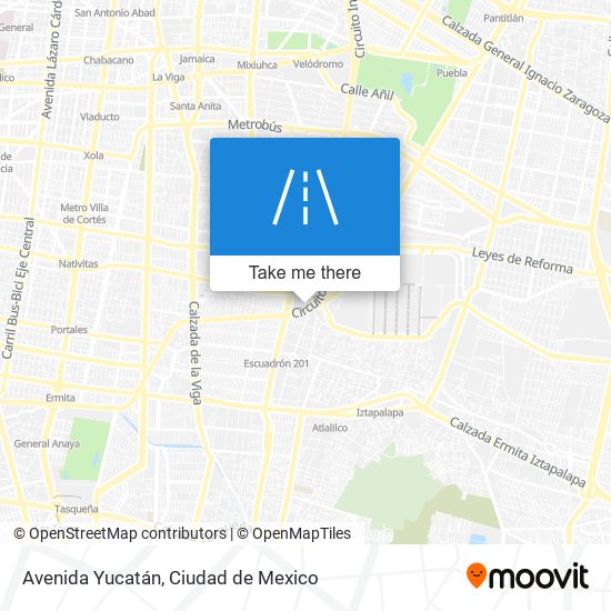 Mapa de Avenida Yucatán