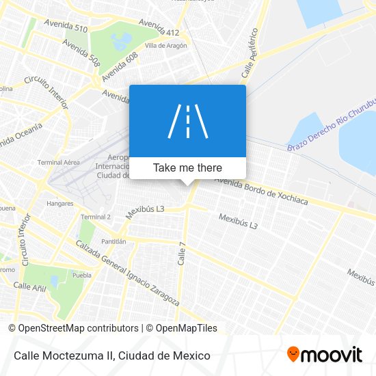 Mapa de Calle Moctezuma II
