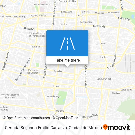 Cerrada Segunda Emilio Carranza map