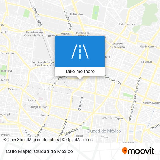Mapa de Calle Maple