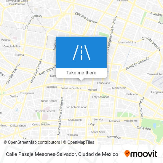 Calle Pasaje Mesones-Salvador map